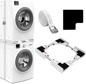 Kit d'empilage en plastique de qualité supérieure pour lave-linge et sèche-linge avec logo personnalisé, service OEM pour la buanderie à domicile - Product Image 1