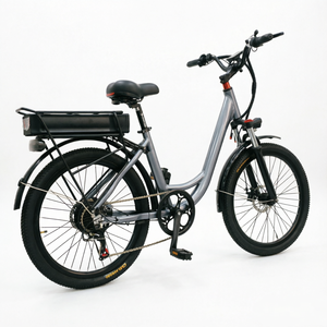 Bicicleta Eléctrica Urbana Deportiva con Motor Trasero sin Escobillas, 7 Velocidades, Portaequipajes Trasero, Llantas de 26 Pulgadas, Batería de Litio de 48V 8Ah, Aluminio - Product Image 4