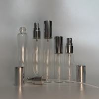 Flacon de parfum en verre cylindrique de luxe personnalisé 10 ml pour sérum de soin de la peau, masque facial, gouttes pour les yeux