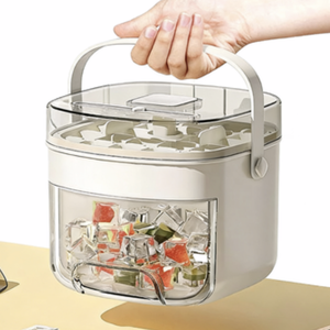 Moule <span class=keywords><strong>à</strong></span> glaçons en plastique <span class=keywords><strong>à</strong></span> 48 compartiments, plateau <span class=keywords><strong>à</strong></span> glaçons blanc et rouge - Product Image 4