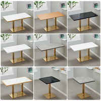 Tables et chaises de salle à manger en pierre pour restaurant occidental, café, cuisine, hôtel, comptoirs de snack-bar, tables rectangulaires longues, desserts