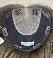 Topper capillaire en soie pour femmes, cheveux humains Remy européens, nœuds invisibles, dentelle HD, effet cuir chevelu réel, vente en gros