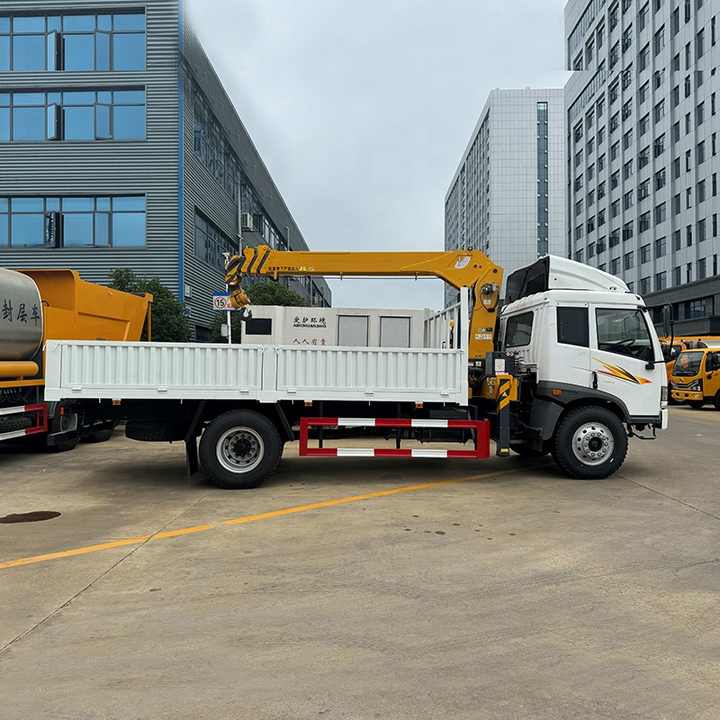 一汽4x2起重机6吨随车起重机伸缩臂起重机用于举重| Alibaba.com
