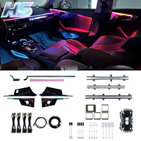 Kit de bande lumineuse LED d'ambiance intérieure pour voiture, 64 couleurs, style galaxie, contrôle par application, LHD RHD 12V IP67 pour Audi A5 2019-2024