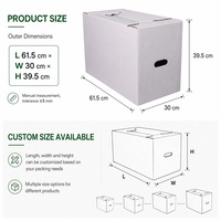 Caisse d'expédition ondulée à triple paroi renforcée, enduite de cire, étanche, robuste, pour transport de poisson et de viande en chaîne du froid, en vrac