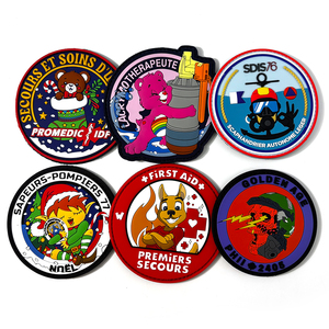 Parche de Goma Personalizado de Fábrica, Etiqueta Táctica de PVC con <span class=keywords><strong>Velcro</strong></span>, Parches de Amor - Product Image 1