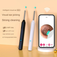 Kit de Nettoyage d'Oreilles Intelligent avec Caméra LED Portable Sans Fil, Otoscope WiFi, Outil Électrique Visuel pour l'Élimination du Cérumen