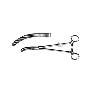 Pinzas de Histerectomía Holzbach Rectas de 23.5cm, Pinzas Quirúrgicas Manuales de Acero Inoxidable - Product Image 3