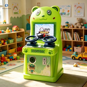 Machines d'arcade électroniques à monnayeur pour enfants, à thème ours mignon, en plastique sécurisé, pour usage intérieur, avec modes de jeu variés (avion, <span class=keywords><strong>guerre</strong></span>, tir) - Product Image 6