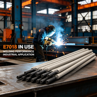 E7018 Düşük Hidrojenli Kaynak Çubuğu 2.5mm 3.2mm 4.0mm AWS A5.1 Karbon Çelik Elektrot Çelik Yapı Köprüleri için