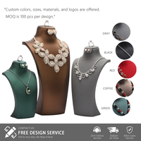 Présentoir à Colliers Digu, Buste Mannequin pour Vitrine de Bijouterie, Présentoir à Bagues, Boucles d'Oreilles et Colliers, Personnalisable