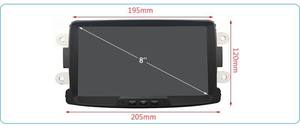 Lecteur DVD multimédia pour voiture <span class=keywords><strong>Dacia</strong></span> Renault Duster <span class=keywords><strong>Logan</strong></span> Sandero LADA Xray2, 8 "DSP Android 8GB 128GB - Product Image 3