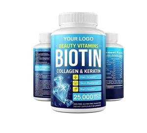 Nouvelles capsules de biotine de haute qualité, sans gluten, adaptées aux végétariens, pour le soutien immunitaire et la <span class=keywords><strong>croissance</strong></span> des cheveux, vitamines pour femmes enceintes et nouveau-nés - Product Image 1