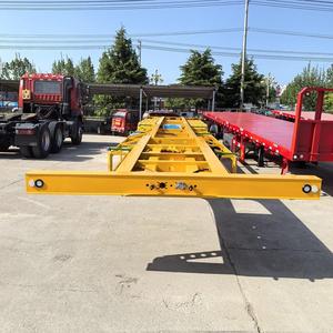 Remolque Esqueleto para Contenedores de 3 Ejes, 40 pies/45 pies, Chasis de Alta Resistencia para Transporte de Contenedores, Venta Directa de Fábrica - Product Image 1