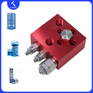 Bloc de vanne hydraulique Tianlong Machinery 24V, groupe de vanne composite en acier manuel pour plateforme élévatrice - Product Image 3