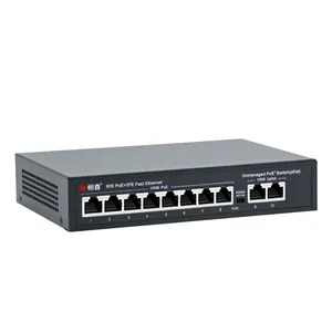 10/100Mbps Poe Switch Reverse 8 2 Poort Switch Intelligente Voeding Metalen Voorraad Shenzhen Lingwei Netwerktechnologie Co.