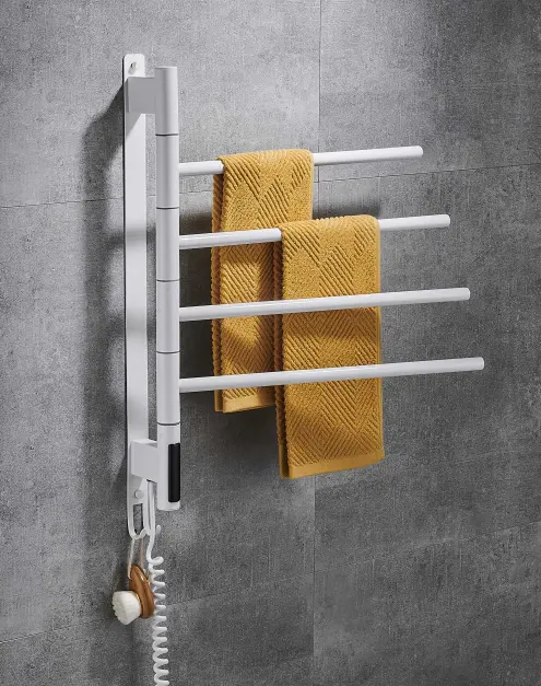 2024 Factory Straight Hair Nail-Free Self-Adhesive Bathroom Towel Rack Multi-Functional Clothes Rack