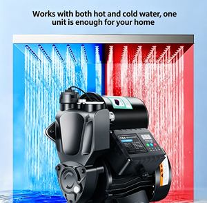 Pompe de surpression d'eau auto-amorçante <span class=keywords><strong>ultra</strong></span> silencieuse haute pression - Démarrage/arrêt automatique pour plomberie domestique, douches, robinets en fonte - Product Image 4