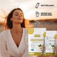 Julong OEM Thé au gingembre aromatisé naturel en poudre Boisson de santé Granulés de gingembre Thé pour l'estomac chaud Boisson solide emballée dans un sac