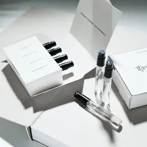 Zeecan branded perfume sample customized box cardboard eco friendly recycled set cosmetic packaging