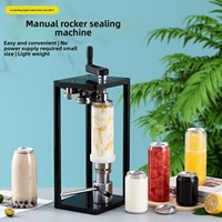 Machine de scellage manuelle jetable professionnelle pour canettes et bouteilles PET de 330 ml/500 ml pour boissons gazeuses et thé au lait – Vente en gros