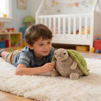 Peluches Tortues JC Animal, Jouets en Peluche Doux de Haute Qualité, Tortue Timmy, Jouets en Peluche Océaniques, Adorables Poupées en Peluche, Parfaites pour un Cadeau d'Anniversaire