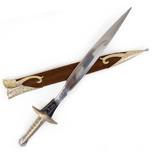 24.6in <b>Lord</b> <b>of</b> <b>the</b> <b>Rings</b> Golden Sting Sword Cosplay Prop with Scabbard Collectible Display <b>Gift</b> - Product Image 3