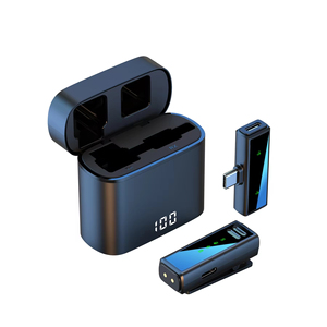 J88 Portable <strong>Wireless</strong> Lavalier <strong>Microphone</strong> Clip on Lapel Mic for Mobile Phone <strong>Vlog</strong> Live Stream Audio Vloggers Video Recording - Product Image 1