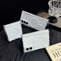 Casing Ponsel Lipat Magnetik Transparan untuk Samsung Z Fold 8 Ultra 7, Penutup Casing Ponsel Magnetik Transparan untuk Samsung Galaxy Z Flip 8
