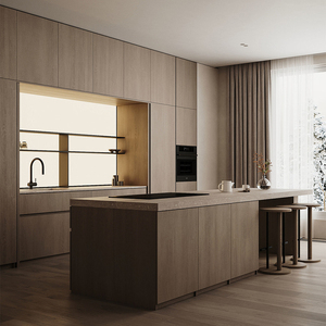 Hot Bán thiết kế hiện đại ván MDF ván ép Modular lưu trữ nhà bếp nhỏ tủ cho phòng ăn với ngăn kéo bồn rửa - Product Image 6