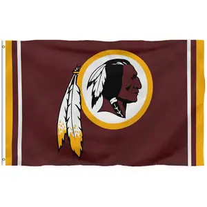 Offre Spéciale Washington Redskins 3x5 drapeau extérieur durable avec œillets drapeau de décoration murale intérieure de chambre