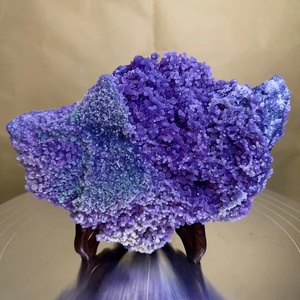 Cristallo <span class=keywords><strong>Grezzo</strong></span> di Agata Viola Naturale di Alta Qualità, Pietra Minerale per Decorazione e Guarigione - Product Image 6