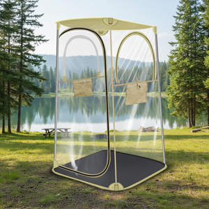 Tente de pêche HOUMU légère quatre saisons à structure stable pour une personne avec toile imperméable pour le <span class=keywords><strong>camping</strong></span> en plein air et l'observation des oiseaux - Product Image 1
