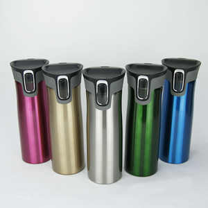 Gobelet isotherme double paroi en acier inoxydable américain de 500 ml, personnalisé en usine, pour voiture, idéal pour le café. - Product Image 1