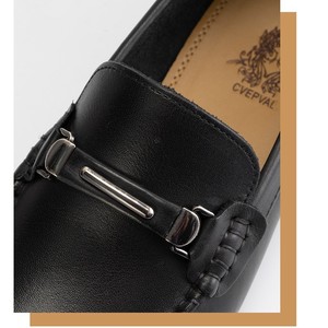 Mocassins pour hommes en cuir de vache noir, chaussures plates à enfiler, style business décontracté, taille 38-46 - Product Image 4