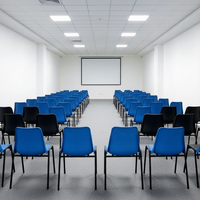 Chaises d'école empilables ergonomiques en métal et plastique avec tablette d'écriture pour salle de classe et bureau – Idéales pour le massage et l'étude – Prix abordable