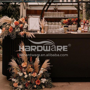 Barra <span class=keywords><strong>de</strong></span> Bar Comercial <span class=keywords><strong>de</strong></span> Acero Inoxidable <span class=keywords><strong>de</strong></span> Diseño Moderno Rectangular Negra en Aerosol <span class=keywords><strong>para</strong></span> Uso en Hoteles, Estilo Contemporáneo Duradero - Product Image 4