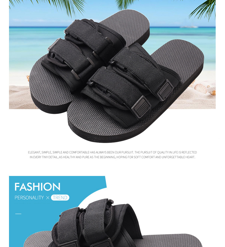 Unisex Outdoor Slides Slippers and Sandals Couple Slippers Open Toe Mens Sandals