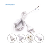Kabel Daya Saklar Eropa 2 Pin Colokan EU Lampu Kabel Daya AC Dengan Saklar On/Off