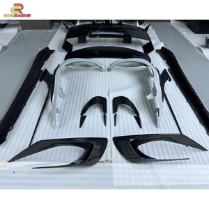 Dry Carbon Fiber BatFury Aero New Style Auto Parts Body Kit Hood Front Lip Rear <b>Diffuser</b> Side Skirt for F-errari 296 GTB Bodykit - Product Image 4