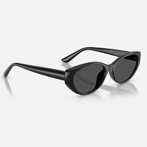 Unique Black Cat-Eye Sunglasses <b>Tinted</b> Lenses Trendy Eyewear UV400 Protection for Street Style Sunglasses - Product Image 2