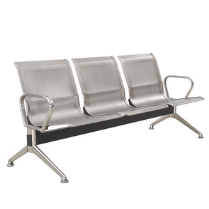Sillas de espera Prosperous Seat WZ903 de acero inoxidable con pasamanos para hospitales, escuelas y uso público - Product Image 4