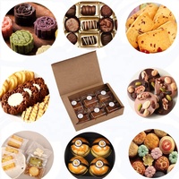 Fleur Cadeau Boîtes pour lune gâteau Pâtisserie De Boulangerie Biscuit Muffins Brownies Au Chocolat