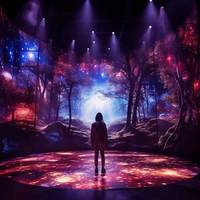 REISS Plancher de danse/écran LED interactif multifonction couleur pleine, graphiques d'animation de scène, IP65 SDK, intérieur/extérieur, 2000 Nits