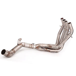 Accesorios de modificación de tubo de escape de cuatro garras de acero inoxidable medio azul para Kawasaki Z900 - Product Image 1