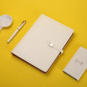 Notebook A5 B5 sentuhan lembut mewah lapisan kain dengan saku & pena Loop multifungsi notebook bisnis