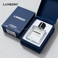 Botella de Perfume Cuadrada en Oferta, 30ml 50ml 100ml, Botella de Perfume Vacía Transparente de Lujo con Caja de Empaque