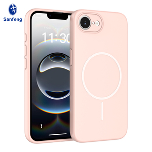 Custodia per <span class=keywords><strong>iPhone</strong></span> 17e Rosa Chiaro Effetto Pelle Morbida, Colore Puro, con Foro Magnetico di Precisione e Protezione Anti-Caduta - Product Image 1