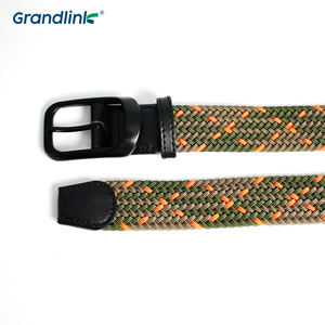 Ceinture tissée décontractée à la mode personnalisée en usine ceinture tressée en tissu tricoté pour hommes ceinture à l'aiguille élastique pour adulte - Product Image 3