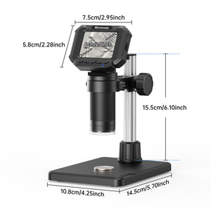 2.4'' LCD Display 10MP 1080p Resolution 1000X Magnification Manual Stereo Digital LED Illumination TF Card MK2 Digital <b>Microscop</b> - Product Image 2